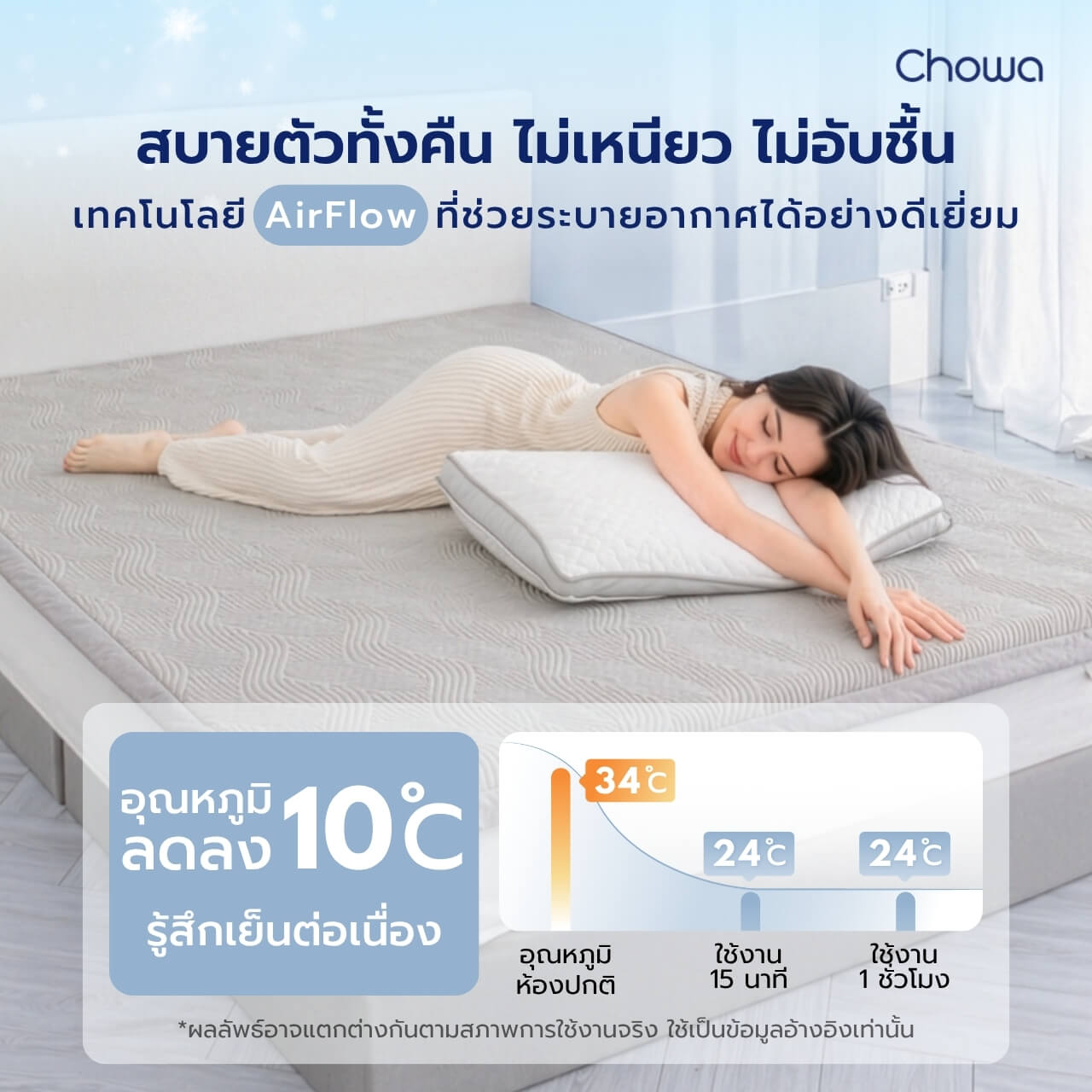 แผ่นรองนอนเย็น FrostMax - Chowa