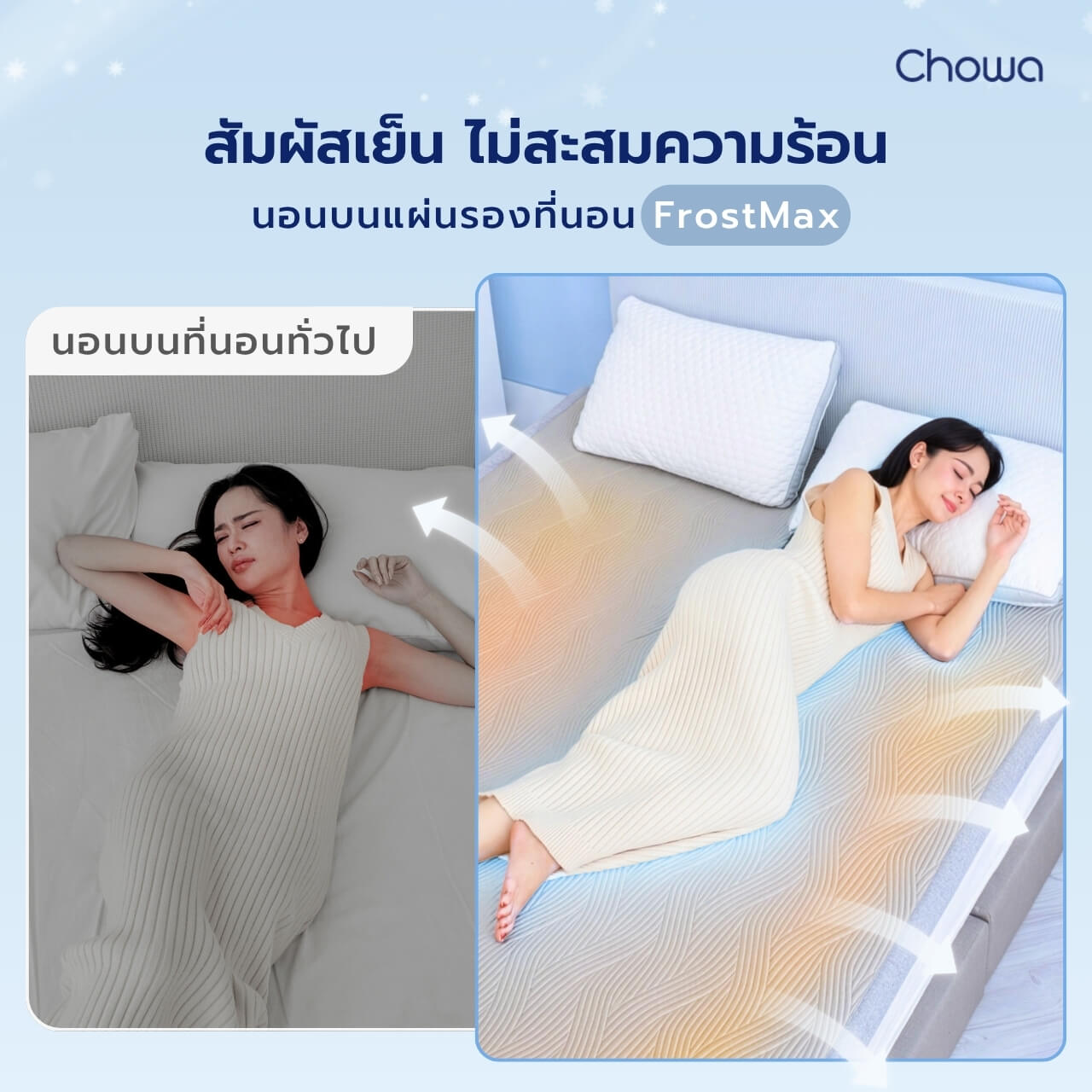 แผ่นรองนอนเย็น FrostMax - Chowa