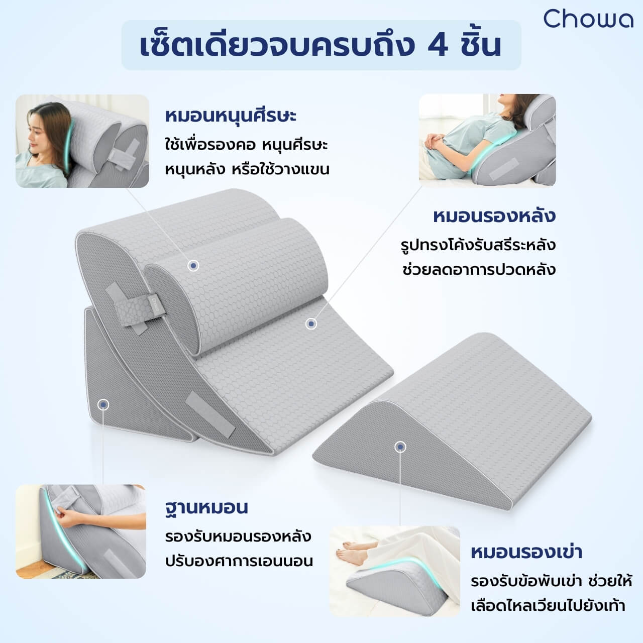 หมอนกันกรดไหลย้อน - Chowa