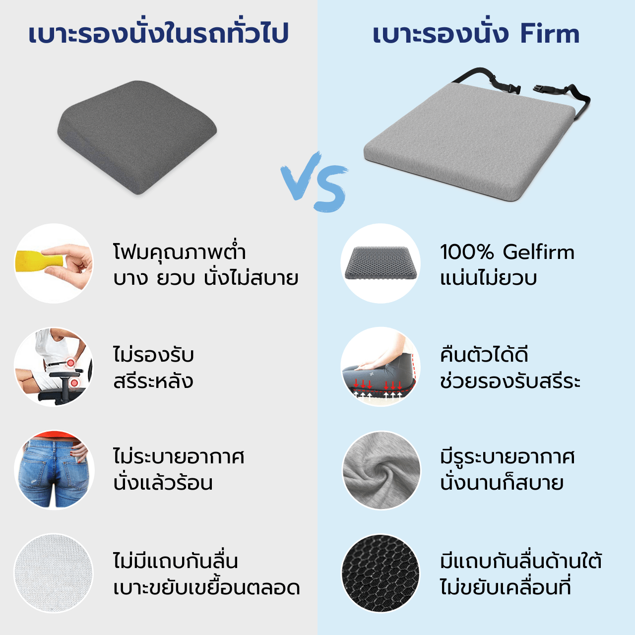 เบาะรองนั่งรุ่น Firm - Chowa