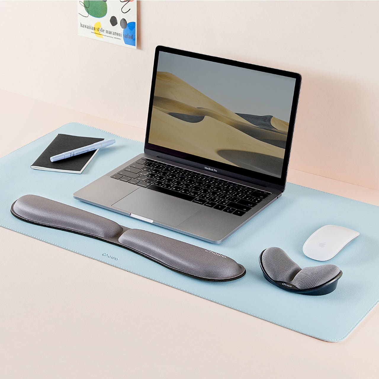 เซ็ตที่รองข้อมือคีย์บอร์ดและเมาส์ - Chowa