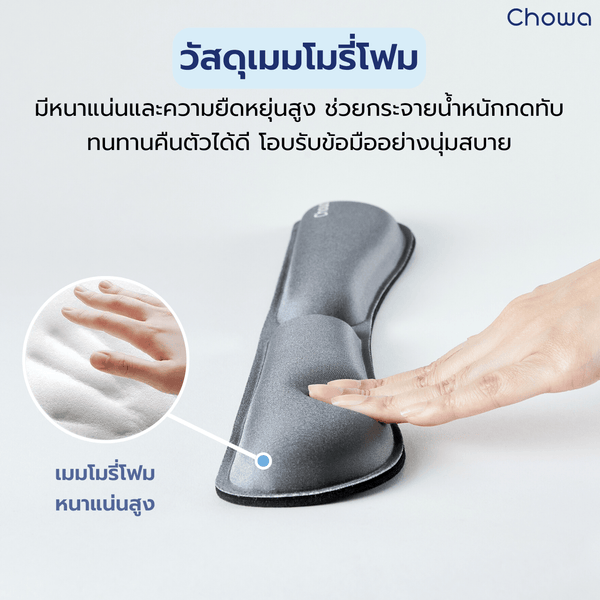 เซ็ตที่รองข้อมือคีย์บอร์ดและเมาส์ - Chowa
